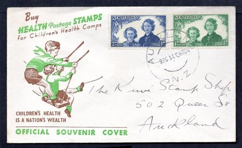 New Zealand - 1944 Health Stamps Issue First Day Cover