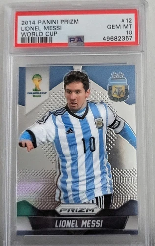Panini 2014 Prizm World Cup Lionel Messi #12 PSA 10 Argentina