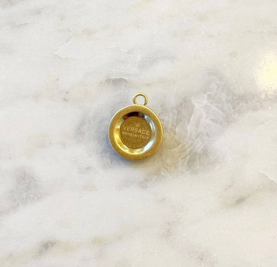 Versace Gold Medusa Medallion Pendant Charm | 1pc STAMPED - Image 2 of 2