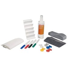 Classroom Whiteboard Cleaning Deluxe Kit Marker Pens Magnets Eraser Spray