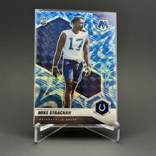 2021 Panini Mosaic - Rookies Mike Strachan #397 Reactive Blue Mosaic Prizm (RC)