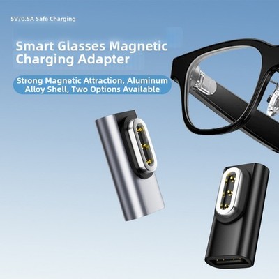 Für Rokid AI Brille USB C Ladeadapter 5V Ausgang Magnet Aluminium