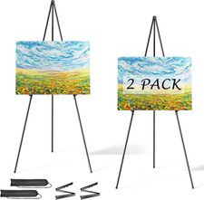 Easel Stand for Sign, 63" Portable Painting Easel, Lightweight Metal Easels for