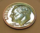 1963 Gem  Proof Dime 90% Silver Outstanding   Toning  #503 ~ 6