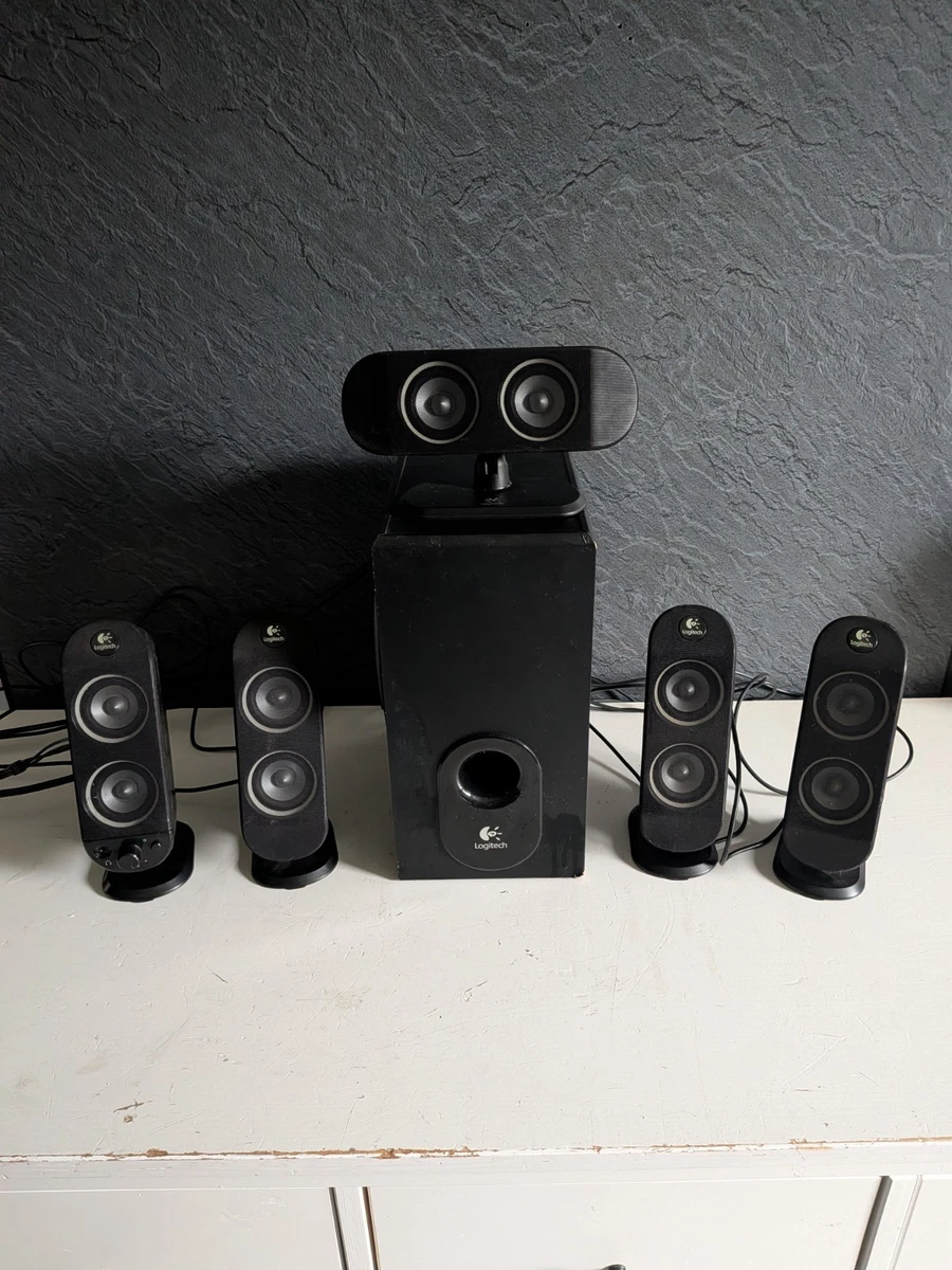 LOGITECH X-530 AUDIO SYSTEM 5.1 - Fully Working & 1 RCA cable