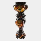 Weller Aurelian 1900s Art Pottery Standard Glaze Twist Jardiniere And Pedestal