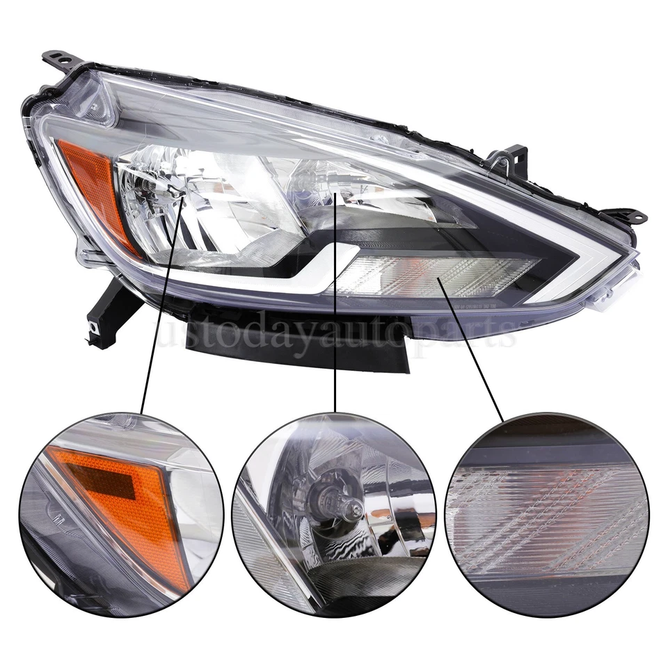 Faro halógeno pasajero derecho se adapta a Nissan Sentra 2016-2019 Foto 3 de 4