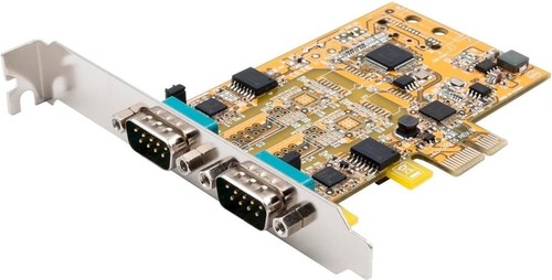 Exsys EX-45032IS - 2X Seriell RS-232/422/485 PCIe Karte, Überspannungsschutz und