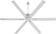 10806-65 Zeus 80" Damp-Rated Ceiling Fan, Satin Nickel
