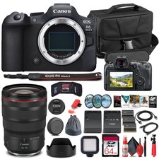 Canon EOS R6 Mark II Mirrorless Camera 5666C002  Canon RF 24-70mm Lens  64GB