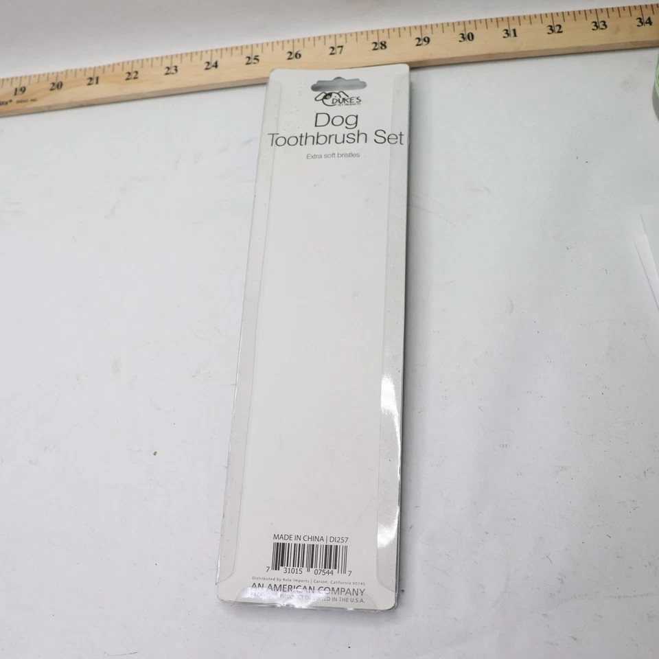 (2-Pk) Juego de cepillo de dientes para mascotas primer perro cerdas extra suaves Foto 4 de 4