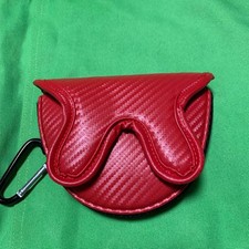 Red putter head cover approx. 12cm x 10cm