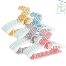 Baby Nursery Closet Hangers, Ultra-Thin Non-Slip Laundry Infant Pant Hangers ...