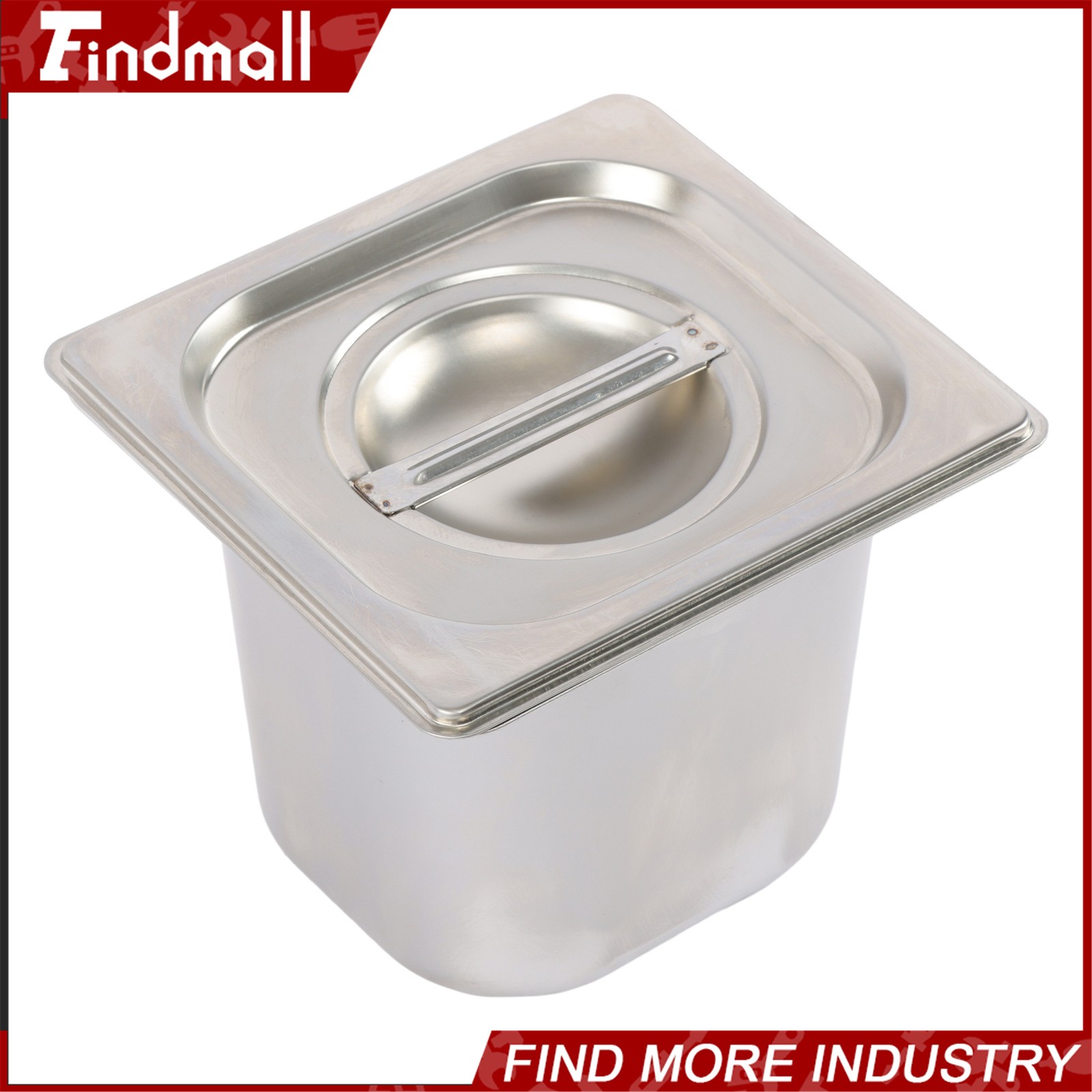 Findmall 4 Pack 6" Deep Steam Table Pan Hotel Pans Food Prep Stainless Steel