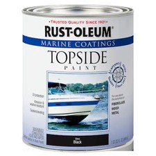 Rust-oleum 207006 Marine Coatings Topside Paint Gloss Black 1 Quart