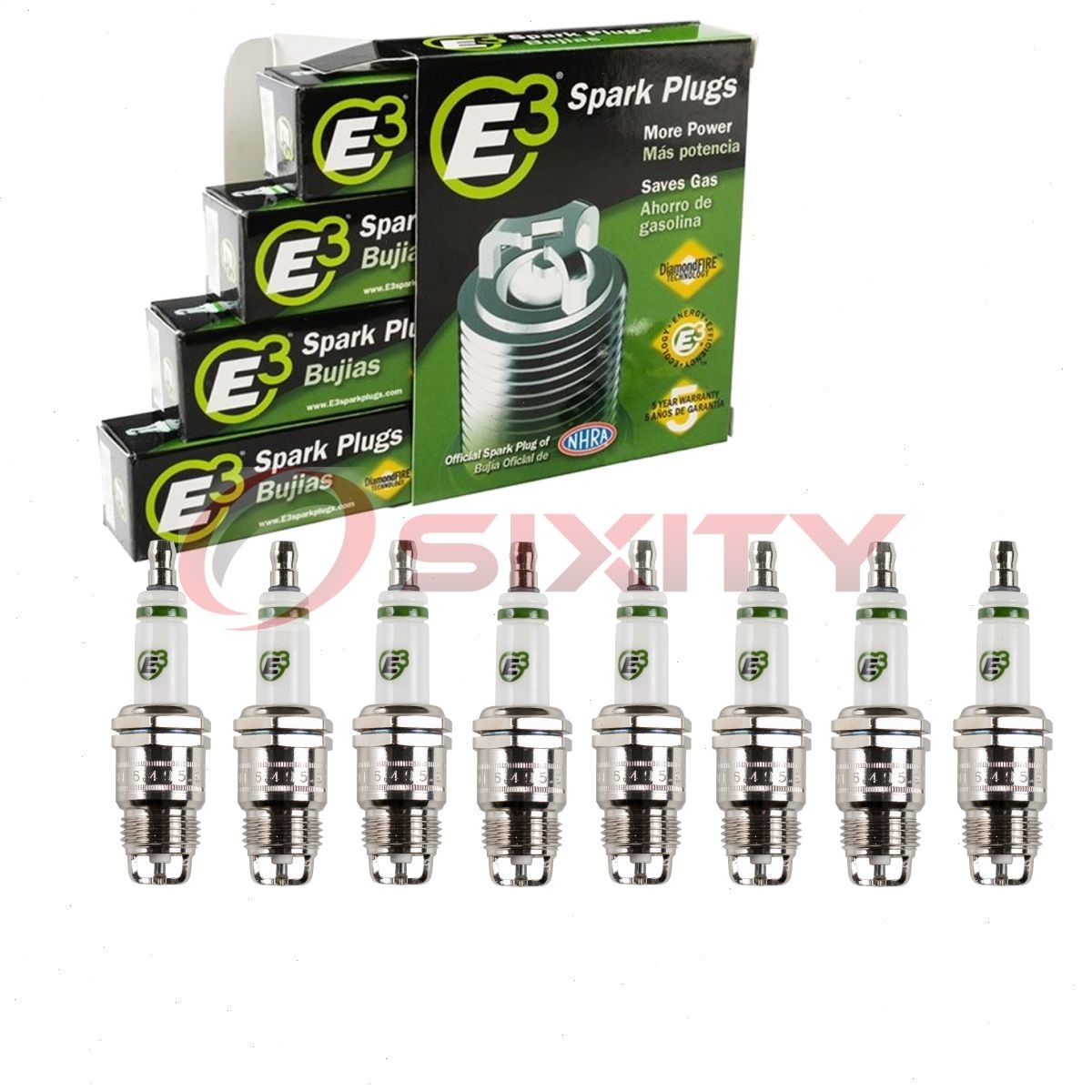 8 pc E3 Spark Plugs for 1968-1974 Ford LTD 5.0L 5.8L 6.4L 7.0L 7.5L V8 nk