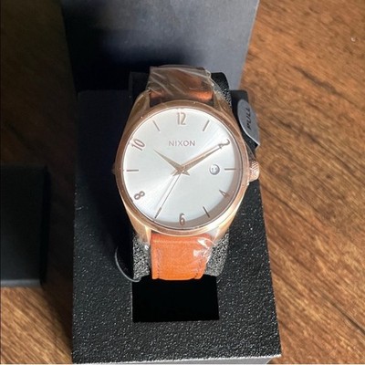 Nixon Porter Unisex Leather Watch Brown A1058-2442