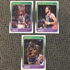 1988-89 Fleer Utah Jazz Card Lot Fantastic Condition Free Shipping