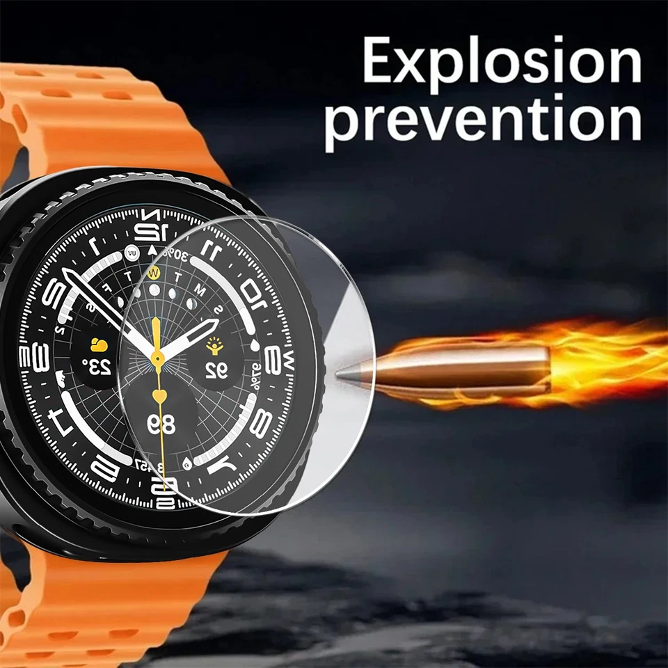 Tempered Glass Screen Protector For Galaxy Watch 8 HD 9H Film Anti Scratch - Image 4 of 4