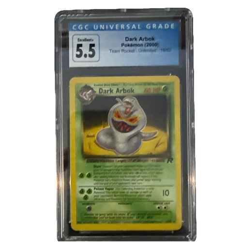 Dark Arbok (Unlimited) graded CGC 5.5 for sale on eBay