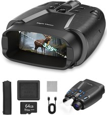 4K Night Vision Binoculars 5000mAh Battery 3" HD Screen 32GB Card