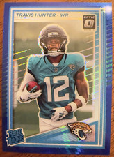 🔥2025 Panini Donruss Optic Rated Rookie Prizm Travis Hunter #201 Jaguars🔥