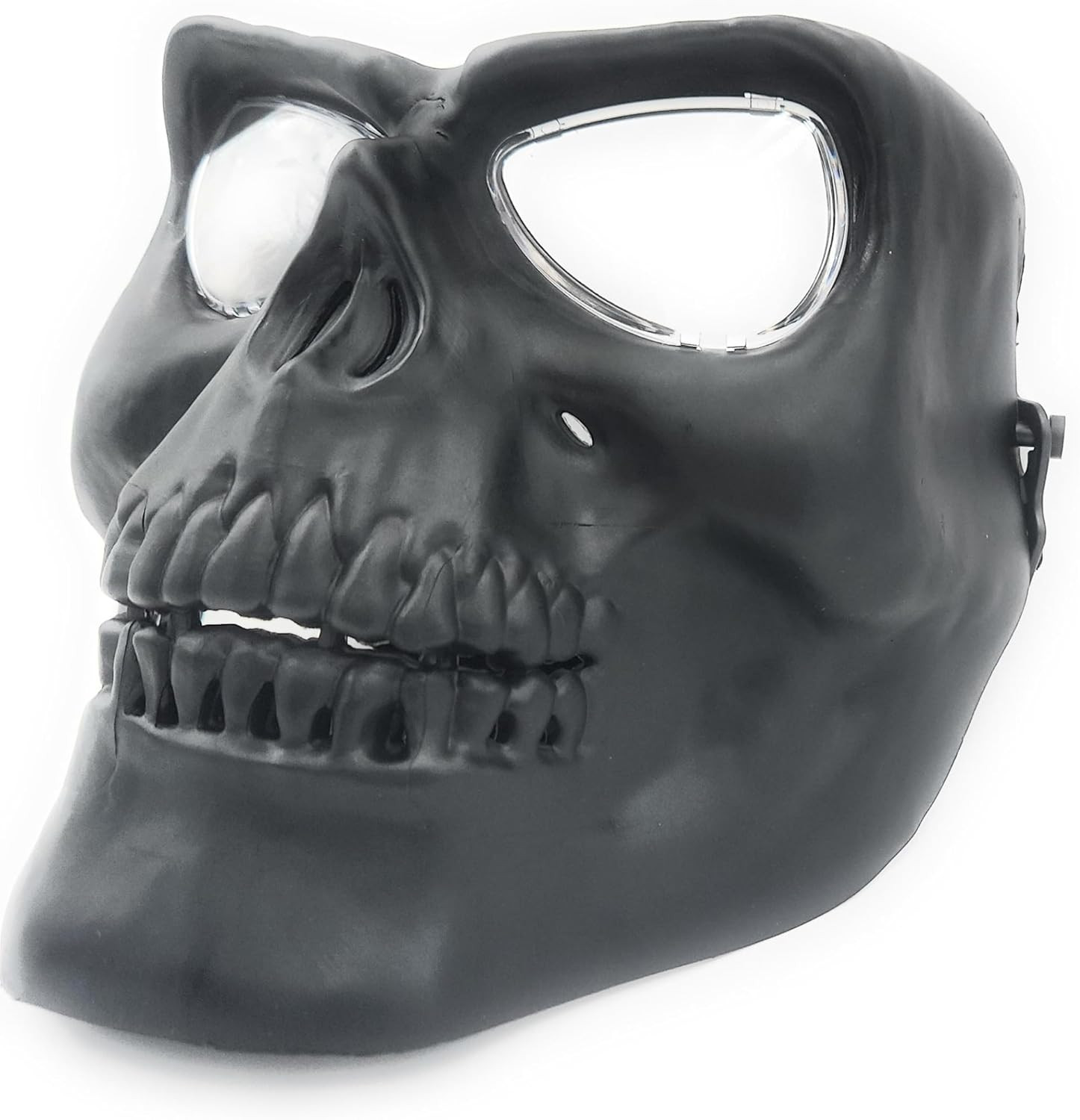 Mask Skull Full Face Mask Scary Halloween Party Skeleton Cosplay Costume- Black