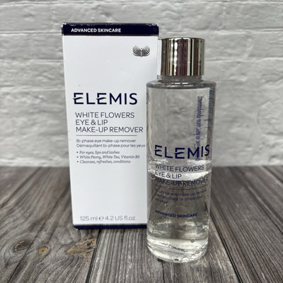 ELEMIS White Flowers Eye & Lip Powerful Bi-Phase Make-up Remover 125ml BNIB