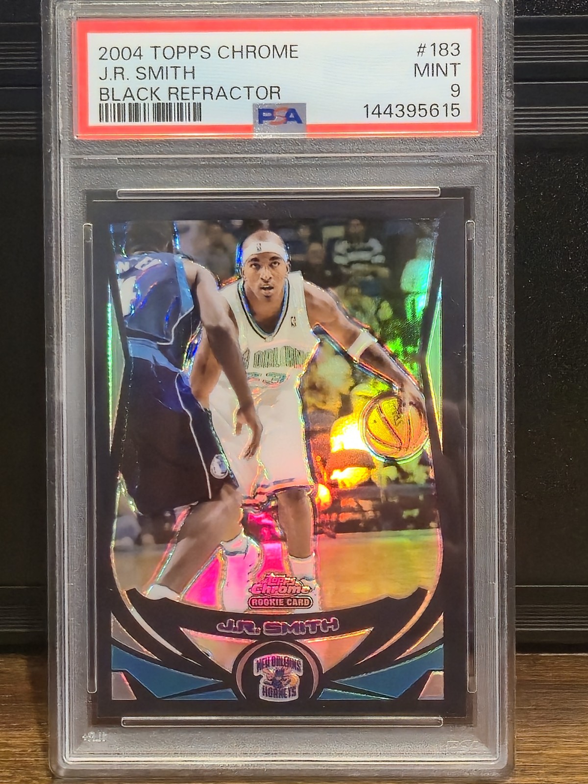 2004 Topps Chrome Black Refractor J.R. Smith RC /500 PSA 9