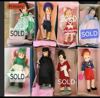 New Vintage Madame Alexander Different Nationality Dolls Choose 1