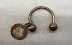 Vintage Tiffany & Co. 925 Sterling Silver Key Ring W/ Realtor Charm - 10.1g