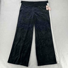NWT J Lo Pants Women's Size XL Black Velour Lounge Cozy Soft Active Yoga