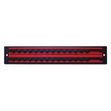 Mechanics Time Savers Lock-a-Socket 3/8" Drive 28-Slot Red 2-Row Socket Tray