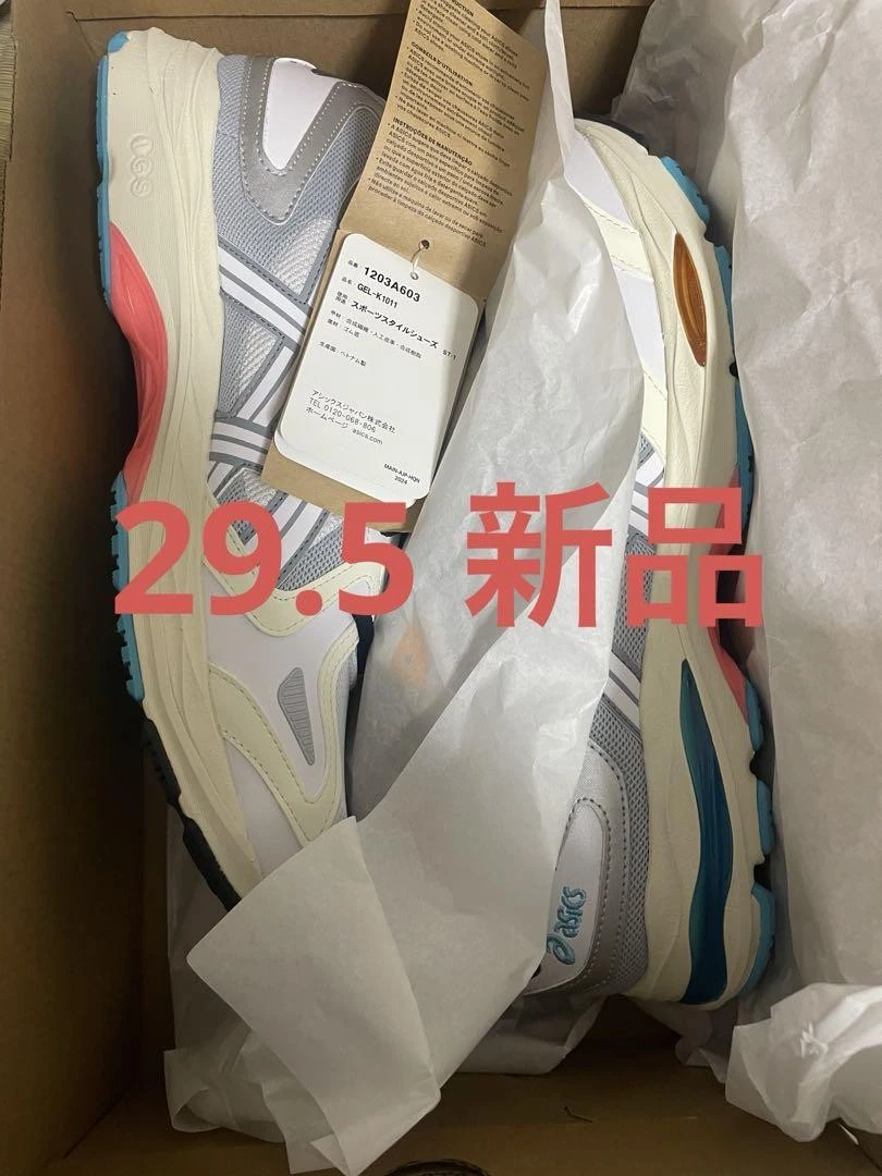 Sneakers Asics Gel K1011 Uomo 11.5 US Bianco Argento Limited Nuove