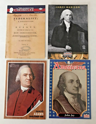 Federalist Papers and Authors Madison, Jay, Adams Collector cards