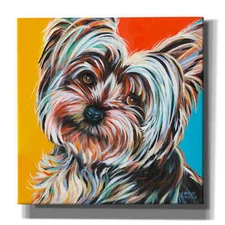 Epic Graffiti 'Sweet Yorkie II' by Carolee Vitaletti Giclee Canvas Wall Art