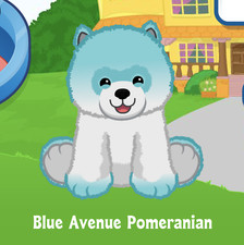 Webkinz Blue Avenue Pomeranian Virtual Adoption Code Only Messaged Blue Pup Code