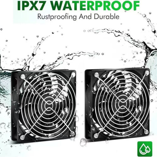 25W Solar Powered Fan Waterproof Panel Fan for Chicken Coops Pet Houses Shed - Picture 11 of 12