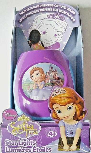 Disney Sofia The First Star Lights Ceiling Projector Battery Operated Auto Off