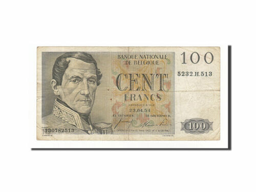 [#157789] Banknote, Belgium, 100 Francs, 1954, 1954-04-23, VF - Afbeelding 1 van 2