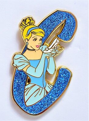 Disney Princess Glitter Letter Mystery Box Collection Pocahontas Pin NEW CUTE