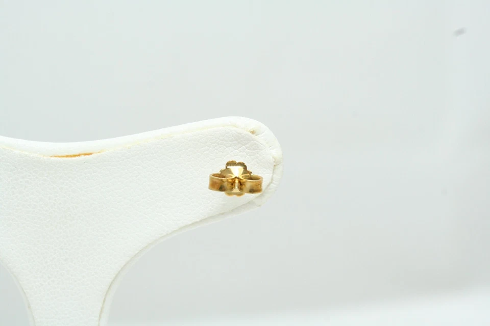 Orecchino unisex singolo Puntoluce in Oro Giallo 18 Kt e Diamante Ct 0.08 nuovo - Immagine 3 di 4