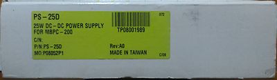 ADVANTECH PS-25D 50W POWER SUPPLY FOR MBPC-200/202