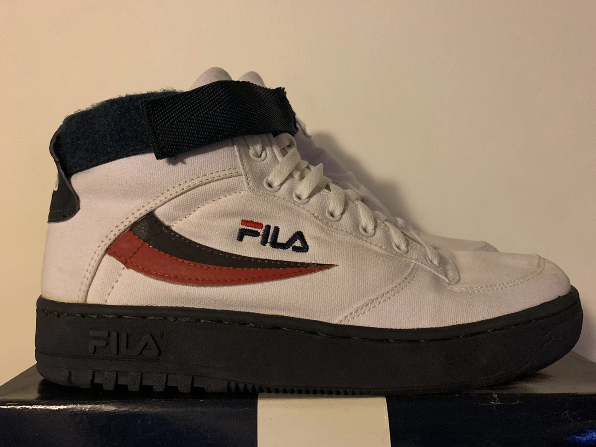 Vintage 1994 Fila High Top Sneakers Canvas Beige Size 7.5 Borg Classic MINT | eBay