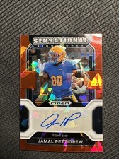 2023 Chronicles Draft Picks Jamal Pettigrew Sensational Signatures Red Cracked