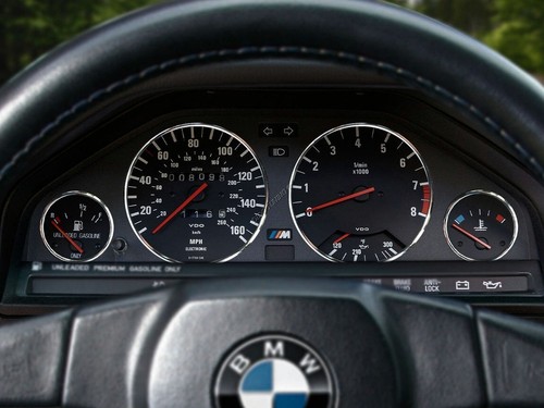 For Bmw E30 M3 1982-1994 Polished Aluminum Trim Rings for Instrument Cluster x4 - Picture 5 of 13