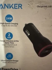 Anker 24W Dual USB Car Charger PowerDrive 2 for iPhone X / 8/7 / 6s / Plus  More