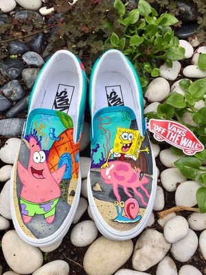 custom spongebob vans