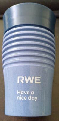 RWE Kaffeebecher Have a nice day blau To-Go Kaffeebecher Kaffee Becher 