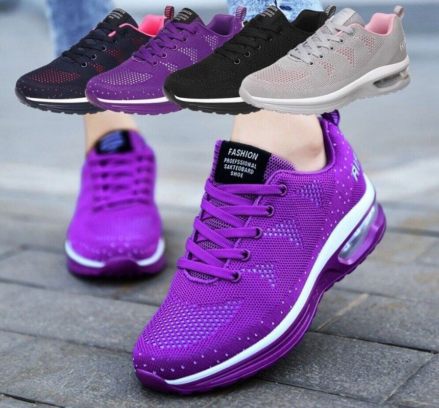 Lightweight Breathable Women's Running Sneakers for Sports & Tennis  -image
